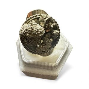 Adjustable Pyrite Ring